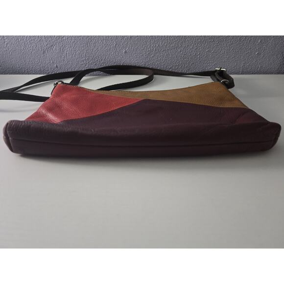 Fossil Dawson Leather Multi Colored Crossbody Bag - Picture 10 of 12